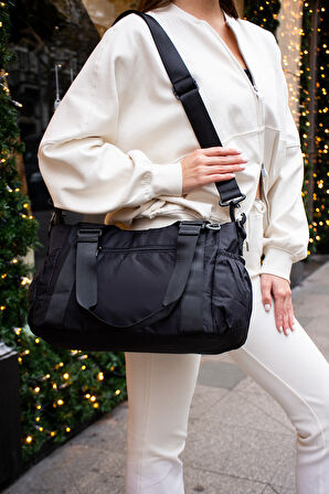 Hafif ve Dayanıklı Paraşüt Kumaş El Ve Çapraz Askılı Çok Bölmeli Çanta