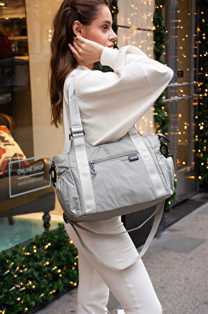 Hafif ve Dayanıklı Paraşüt Kumaş El Ve Çapraz Askılı Çok Bölmeli Çanta