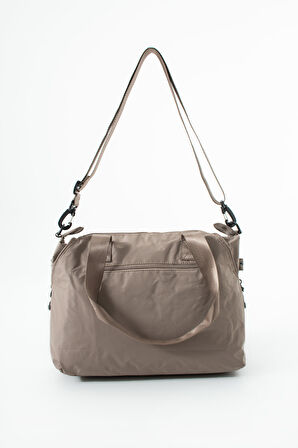 Genişleyebilir Yan Fermuarlı Paraşüt Kumaş Ayarlanabilir Omuz Çantası