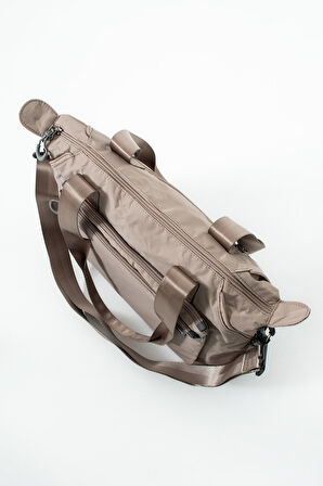 Genişleyebilir Yan Fermuarlı Paraşüt Kumaş Ayarlanabilir Omuz Çantası