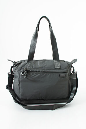 Genişleyebilir Yan Fermuarlı Paraşüt Kumaş Ayarlanabilir Omuz Çantası