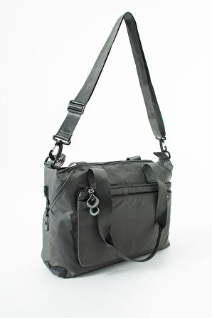 Genişleyebilir Yan Fermuarlı Paraşüt Kumaş Ayarlanabilir Omuz Çantası