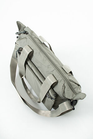 Genişleyebilir Yan Fermuarlı Paraşüt Kumaş Ayarlanabilir Omuz Çantası