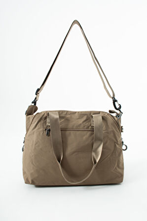 Genişleyebilir Yan Fermuarlı Paraşüt Kumaş Ayarlanabilir Omuz Çantası