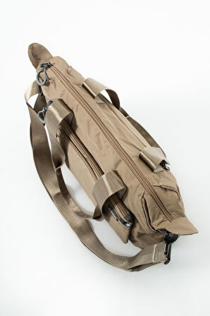 Genişleyebilir Yan Fermuarlı Paraşüt Kumaş Ayarlanabilir Omuz Çantası