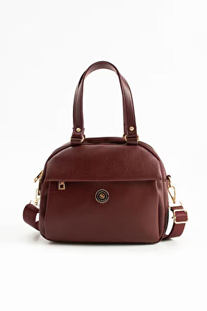 Kadın Suni Deri Ayarlanabilir Çapraz Askılı Smart Casual Omuz ve El Çantası