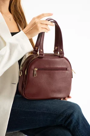 Kadın Suni Deri Ayarlanabilir Çapraz Askılı Smart Casual Omuz ve El Çantası