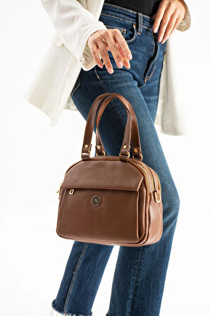 Sanmorris Kadın Siyah Yumuşak Suni Deri Ayarlanabilir Çapraz Askılı Smart Casual Omuz ve El Çantası