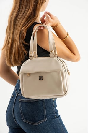 Kadın Suni Deri Ayarlanabilir Çapraz Askılı Smart Casual Omuz ve El Çantası