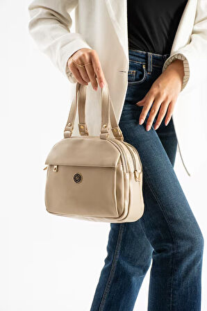 Kadın Suni Deri Ayarlanabilir Çapraz Askılı Smart Casual Omuz ve El Çantası