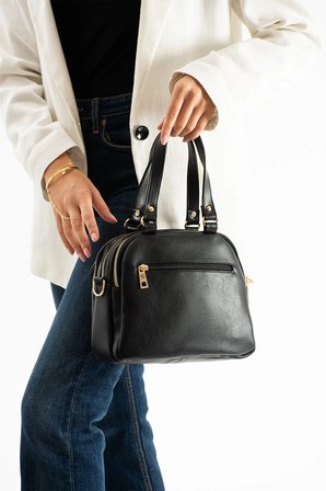 Kadın Suni Deri Ayarlanabilir Çapraz Askılı Smart Casual Omuz ve El Çantası
