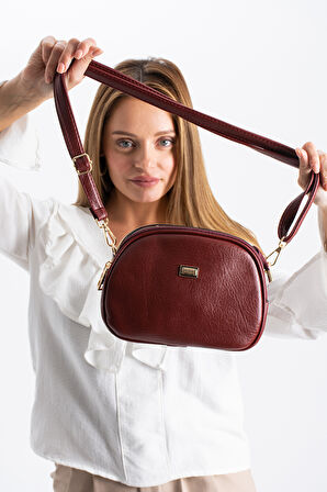 Kadın Suni Deri 4 Bölmeli Ayarlanabilir Çapraz Askılı Çapraz Ve Omuz Çanta