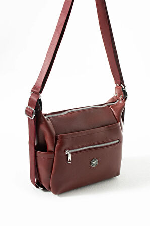 Kadın 4 Bölmeli Suni Yumuşak Deri Omuz Ve Sırt Çantası