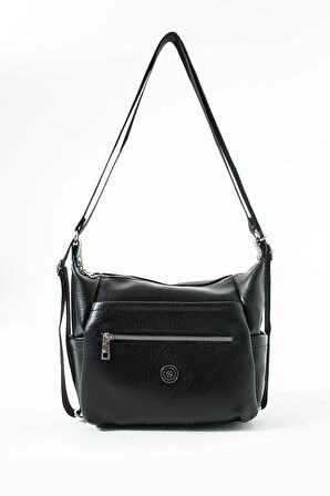 Kadın 4 Bölmeli Suni Yumuşak Deri Omuz Ve Sırt Çantası