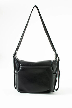 Kadın 4 Bölmeli Suni Yumuşak Deri Omuz Ve Sırt Çantası