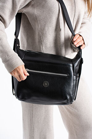 Kadın 4 Bölmeli Suni Yumuşak Deri Omuz Ve Sırt Çantası