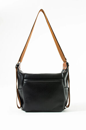 Kadın 4 Bölmeli Suni Yumuşak Deri Omuz Ve Sırt Çantası