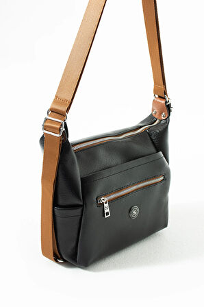 Kadın 4 Bölmeli Suni Yumuşak Deri Omuz Ve Sırt Çantası