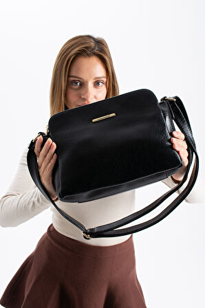 Sanmorris 3 Bölmeli Ayarlanabilir Askılı Çapraz Çanta