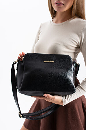 Sanmorris 3 Bölmeli Ayarlanabilir Askılı Çapraz Çanta