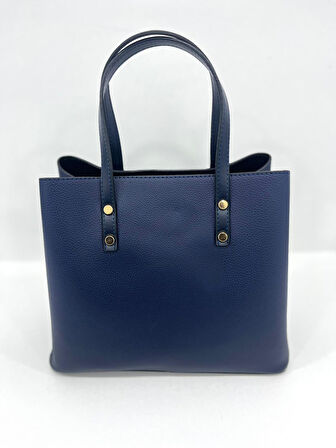 Kadın Uzun Askılı 4 Bölmeli Gold Aksesuarlı Sade Şık El Ve Omuz Çantası