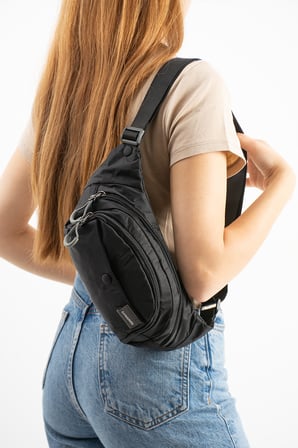 Unisex Paraşüt Kumaş Suya Dayanıklı 3 Bölmeli Body Bag SI-6036