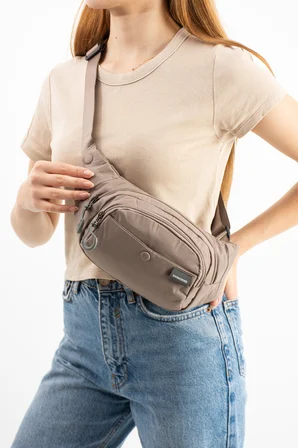 Unisex Paraşüt Kumaş Suya Dayanıklı 3 Bölmeli Body Bag SI-6036