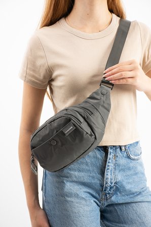 Unisex Paraşüt Kumaş Suya Dayanıklı 3 Bölmeli Body Bag SI-6036