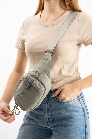 Unisex Paraşüt Kumaş Suya Dayanıklı 3 Bölmeli Body Bag SI-6036