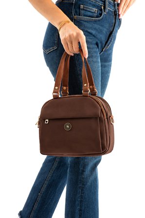 Sanmorris Kadın Suni Deri Ayarlanabilir Çapraz Askılı Smart Casual Omuz ve El Çantası