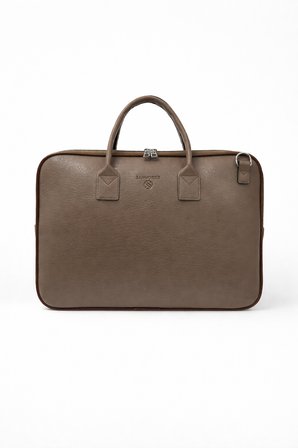 Unisex 15.6 inç Uyumlu Suni Deri Darbe Korumalı Laptop ve Evrak Çantası