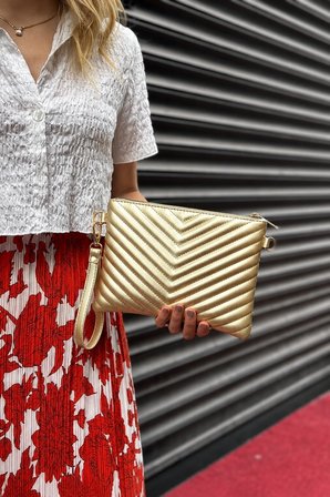 Kadın Suni Deri Ayarlanabilir Çapraz Ve El Askılı Portföy, Clutch Çanta S-1407