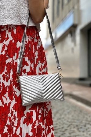 Kadın Suni Deri Ayarlanabilir Çapraz Ve El Askılı Portföy, Clutch Çanta S-1407