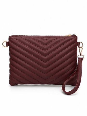 Kadın Suni Deri Ayarlanabilir Çapraz Ve El Askılı Portföy, Clutch Çanta S-1407