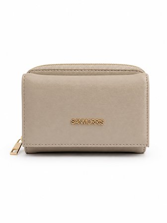 Kadın Yumuşak Suni Deri Çok Kartlıklı, Fermuarlı Cüzdan
