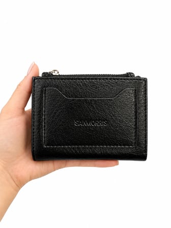 Unisex Fermuarlı Kartlık Çok Gözlü Kompakt Cüzdan S-2006