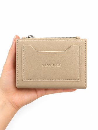 Unisex Fermuarlı Kartlık Çok Gözlü Kompakt Cüzdan S-2006