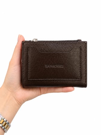 Unisex Fermuarlı Kartlık Çok Gözlü Kompakt Cüzdan S-2006