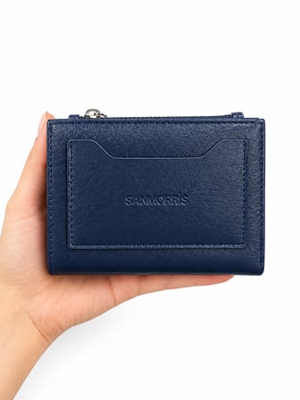 Unisex Fermuarlı Kartlık Çok Gözlü Kompakt Cüzdan S-2006
