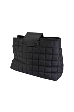 Suni Deri Kilitli Büyü Hacmi Kare Nakışlı 15*25 Cm Kadın Omuz Çantası B100002