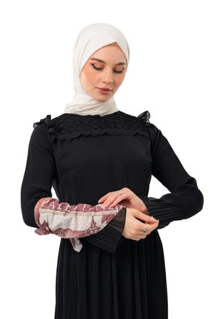 Filistin Eski Görüntü Yaşlanmış Ellele kırmızı Dijital Baskılı Küçük Fular 45*45 Unisex S100052