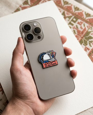 Mühendis Temalı 'Bash-Muhendis' Yazılı 3D Telefon Arka Süs