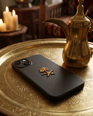 Zaytoon Suudi Arabistan Sembolü Telefon Sticker 3D Metal Tasarım Premium