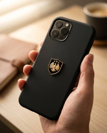 Zaytoon Suriye Sembolü Kalkan 3D Metal Telefon Sticker ve Arka Süs
