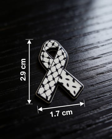 Zaytoon Filistin Kefiye Desenli 3D Metal Telefon Sticker Arka Süs
