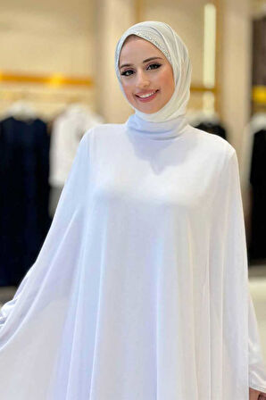 Elbise Abaya Takım 3921 Ekru