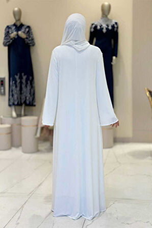 Pelerin, Elbise ve Şal Üçlü Takım 3932 Ekru