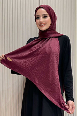 2070 Pamuk Bambu Şal Bordo