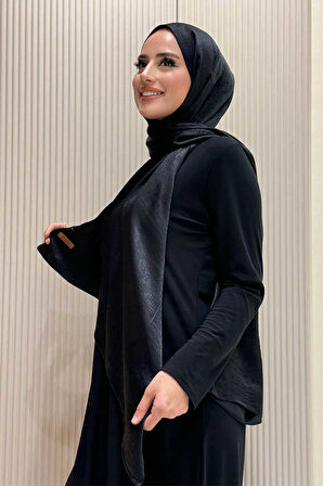 2070 Pamuk Bambu Şal Siyah