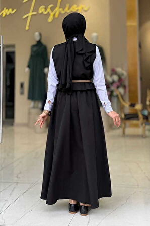 Etek ve Yelek İkili Takım 6035 Siyah